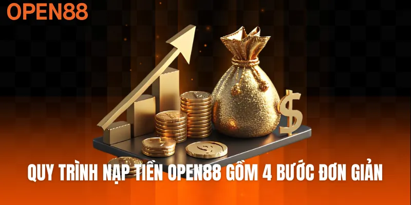 Quy trình nạp tiền OPEN88 gồm 4 bước đơn giản